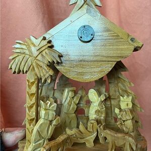 Unique Hand Carved Nativity Set From Bethlehem, MadeFrom Olive Wood